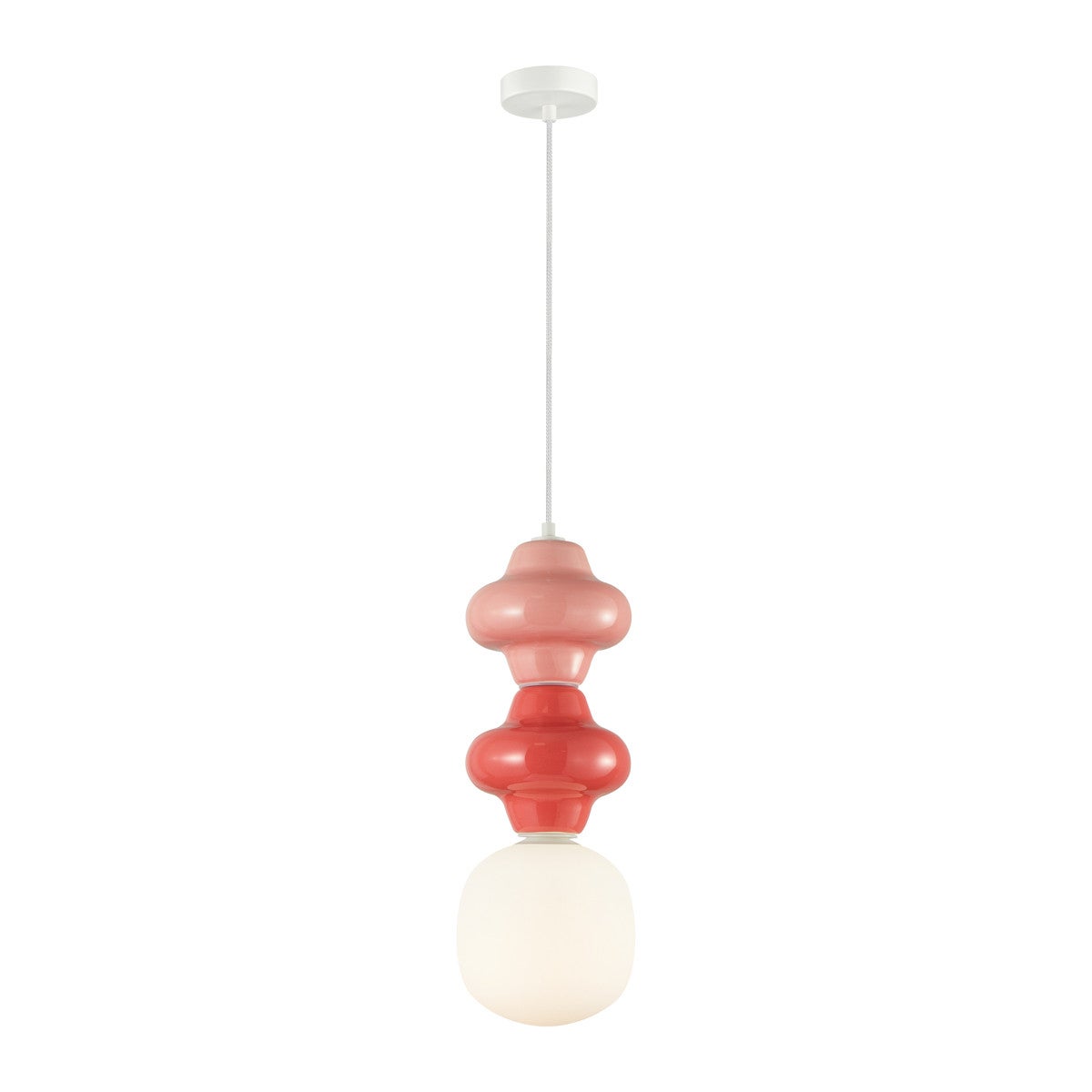 Lampa wisząca LATERA czerwona 1 x E14 x 40W wym: 120 x 18 x 18 cm Italux