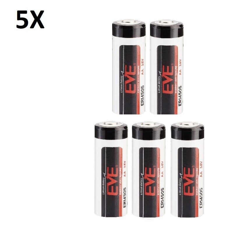 Batterie 14500 14505 Pile Litio Stilo AA 3,6v ER14500 LS14500 2700 mAh allarmi 5 Pezzi | Leroy Merlin