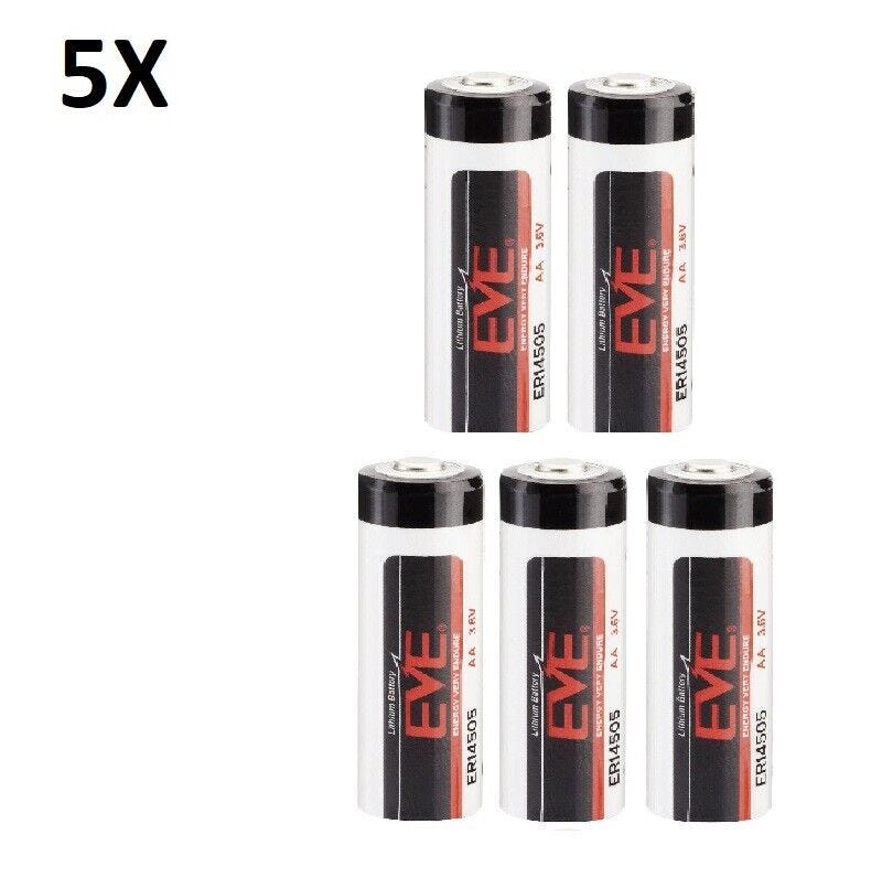 Batterie 14500 14505 Pile Litio Stilo AA 3,6v ER14500 LS14500 2700 mAh allarmi 5 Pezzi | Leroy Merlin Batterie 14500 14505 Pile Litio Stilo AA 3,6v ER14500 LS14500 2700 mAh allarmi 5 Pezzi | Leroy Merlin