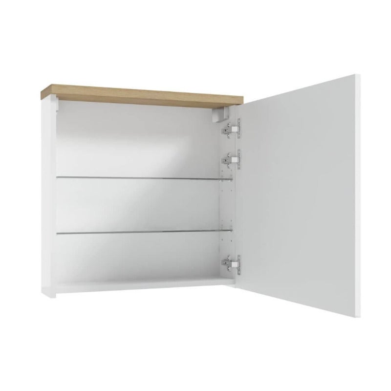 Armoire avec miroir Stilla 60x60 cm blanc (STILLAE06016) - 2
