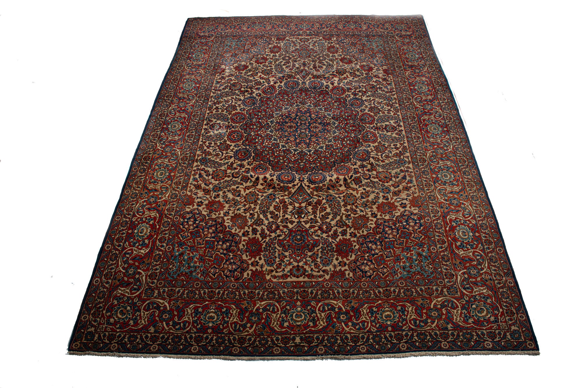 Oryginalny ręcznie tkany dywan orientalny, wymiary: 380x265 cm z certyfikatem autentyczności