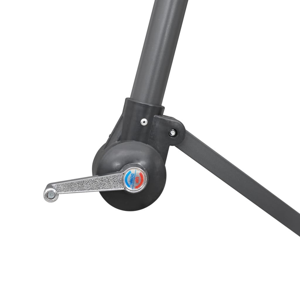 Ombrellone da esterno sospeso palo 3 m alluminio nero 02_0008726 - 5