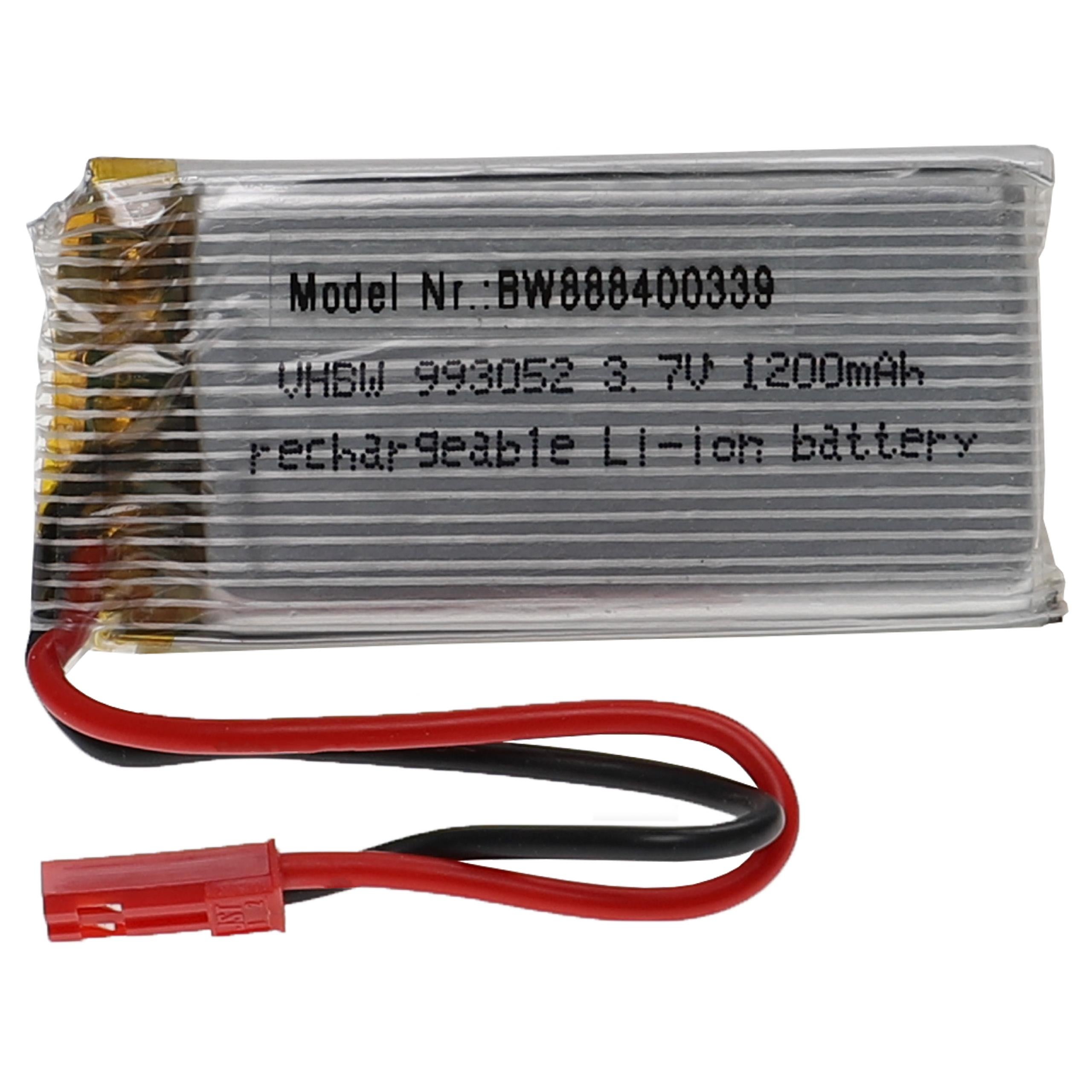 Vhbw Batterie Compatible Avec SM-2P Connecteur Pour Modéle RC  1300mAh 37v Li Polymre 67 X 34 X 9 Mm 67804027