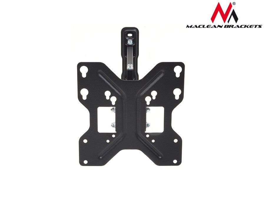 Maclean Supporto TV Universale Da Parete – Per TV 23-42 Pollici – Fino A 30kg – VESA 75/100/200 – Nero, Inclinabile ±15°