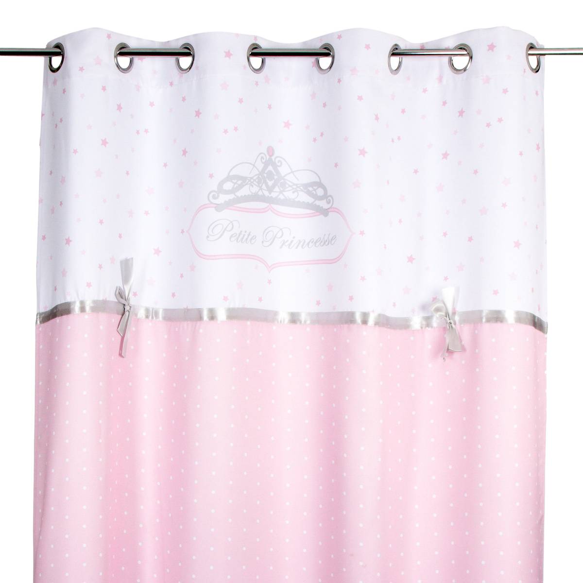 ATMOSPHERA CREATEUR D'INTERIEUR - Tulle Per Lettino Bambini Demoiselle Con Stella Oro, Dimensioni 140x250 Cm, Tessuto Trasparente In Poliestere