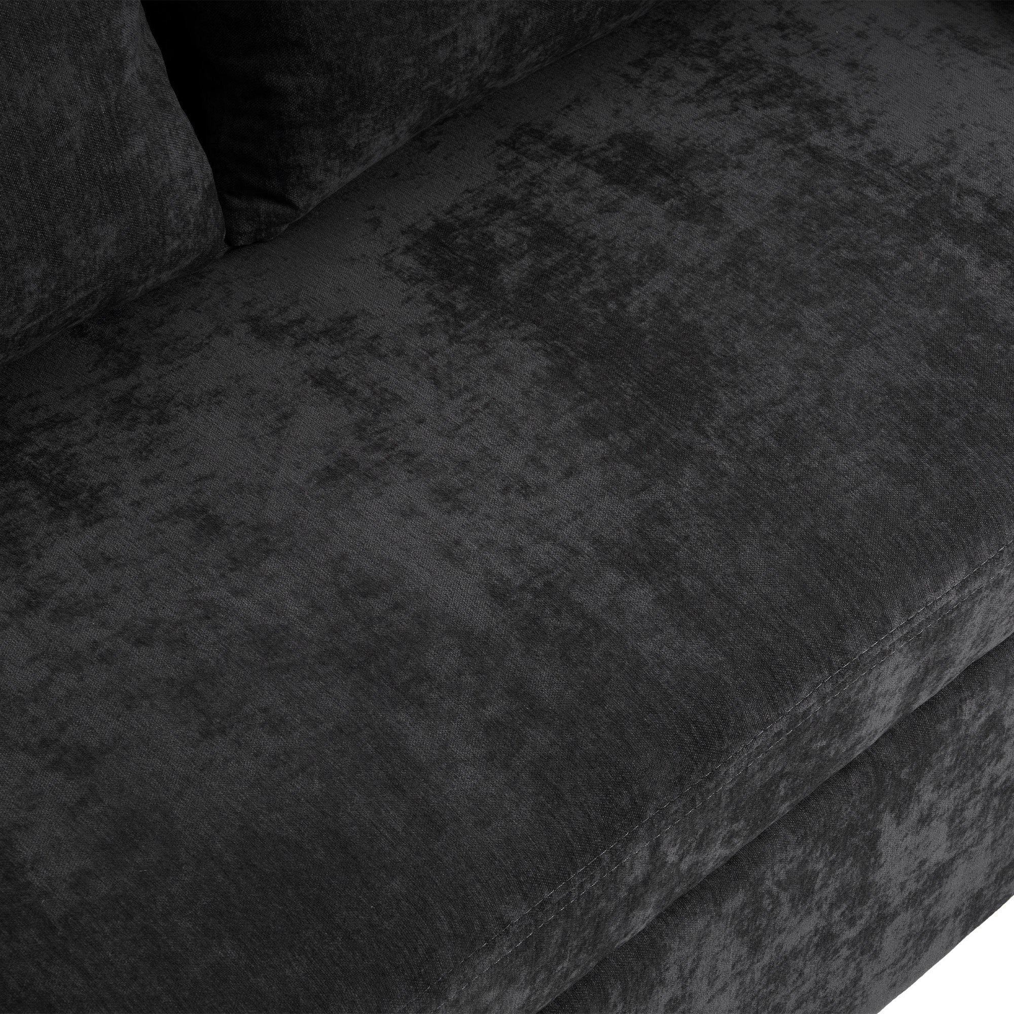 Canapé convertible 2 places avec dossier réglable - Support et prise USB - Tissu chenille - Fonction sommeil - Gris - 7