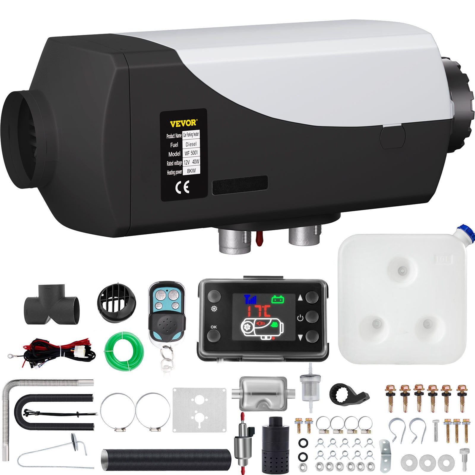 Carte Mère Chauffage Stationnement 12V 5KW - Avec Télécommande LCD - Pour Voiture, Bus - Contrôle Température