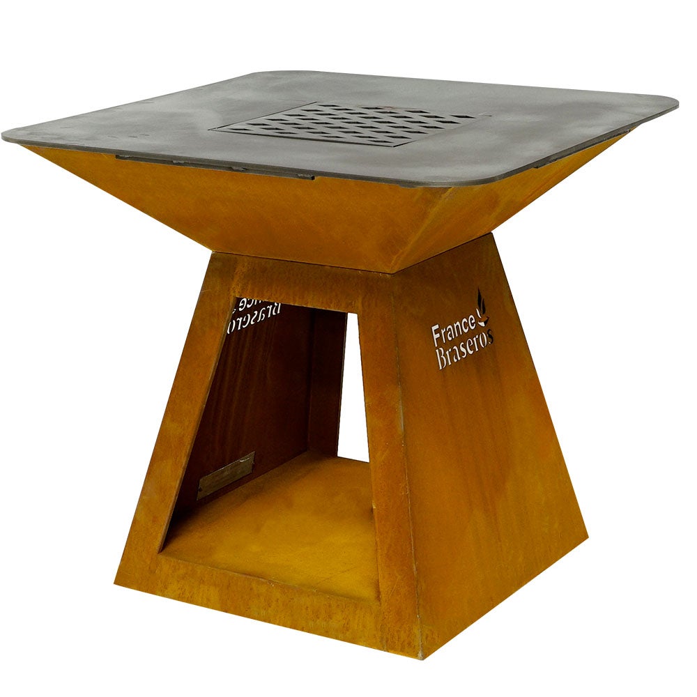 Brasero Extérieur CookKing Palma – Diamètre 80 Cm – Acier Haute Qualité, Fabriqué En Europe – Pour Jardin, Terrasse – Avec Options D’Accessoires