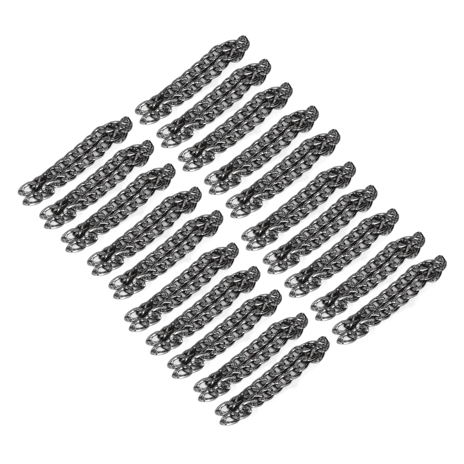 FASHEWELRY Chaînes Torsadées à Maillons Torsadés En Aluminium Non