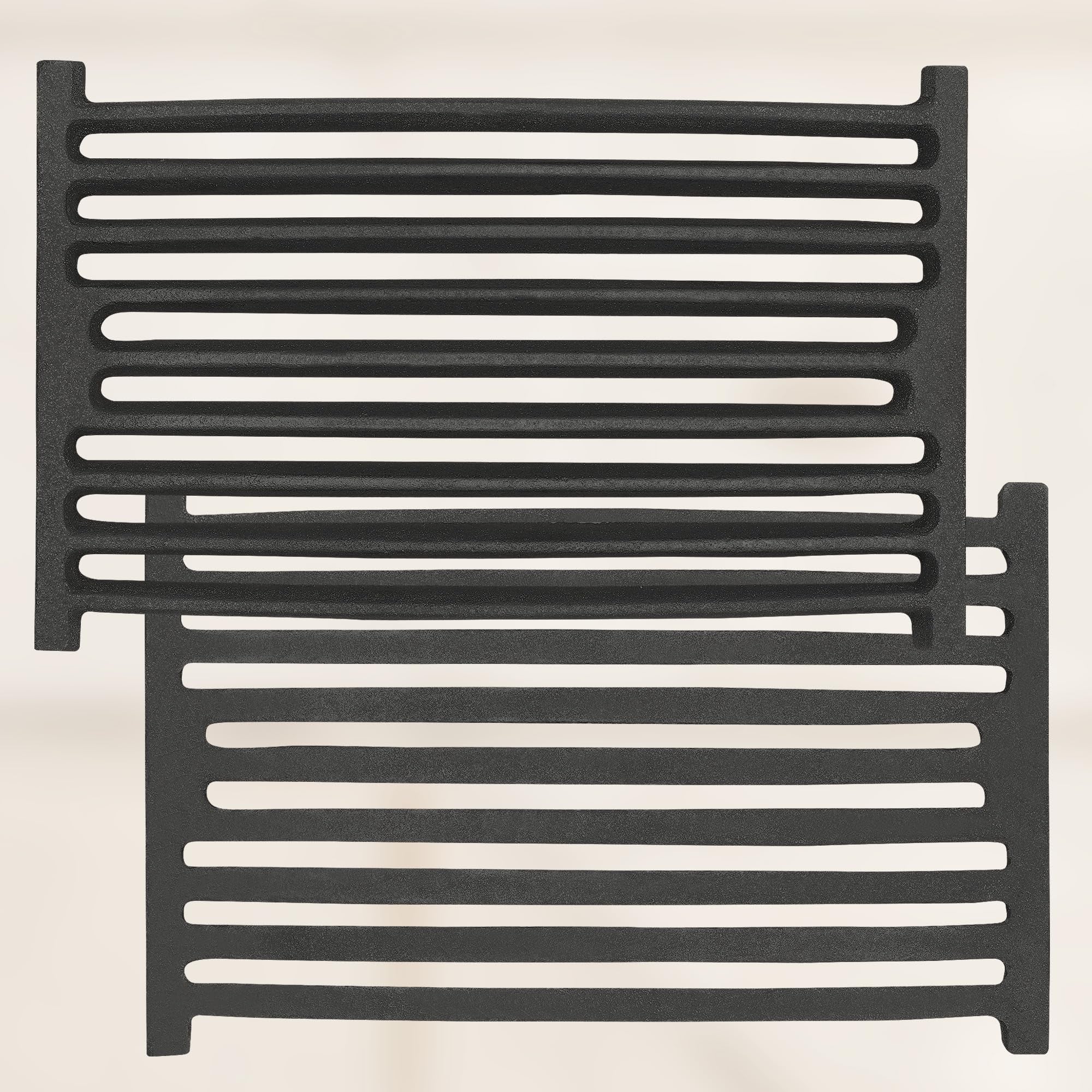 Grille de Cheminée en fonte 32 x 21,5 cm - Grille en fonte carrée - Résiste aux températures élevées - KOTARBAU - 6