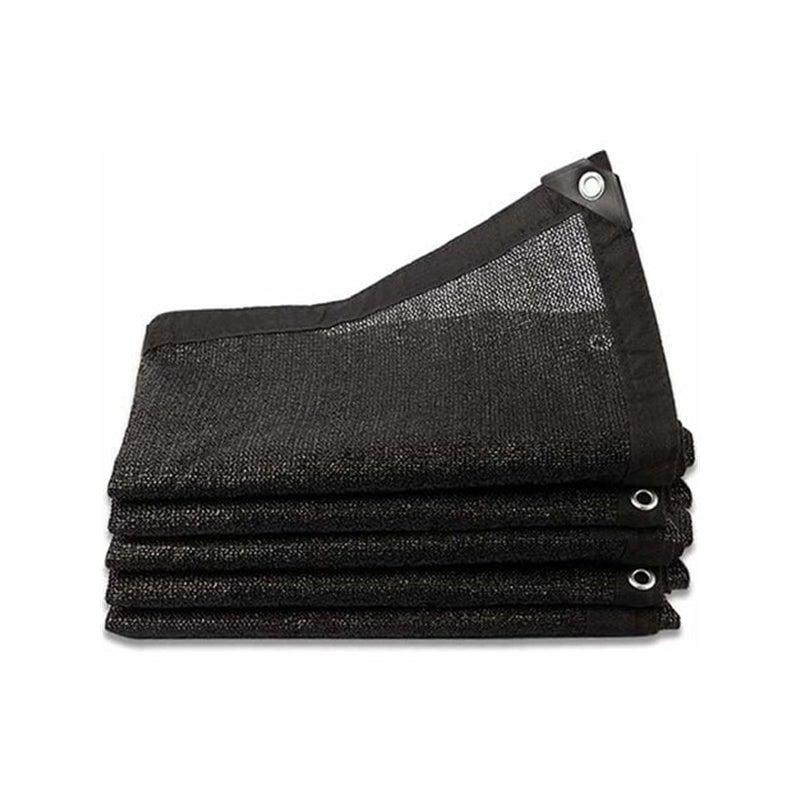 Wzmocniona siatka cieniująca 96%, grubsza plandeka cieniująca, z oczkami, do osłony roślin/szklarni/ogrodu (3x6m)