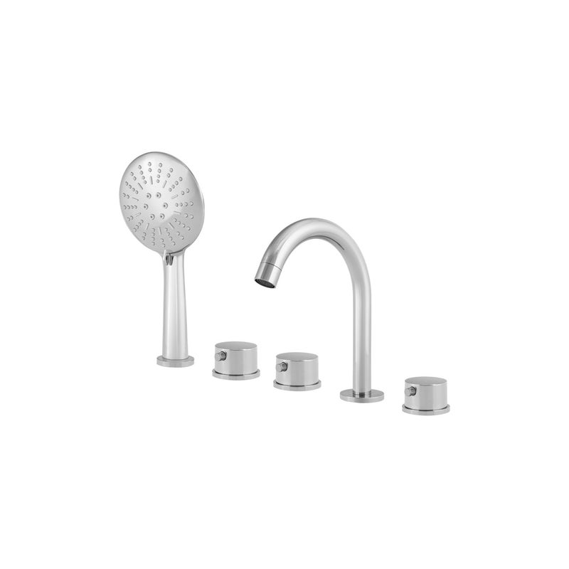 BATERIA WANNOWA 5-OTWOROWA NAWANNOWA STOJĄCA CHROM