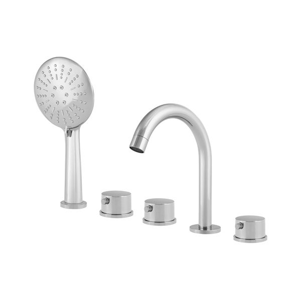 BATERIA WANNOWA 5-OTWOROWA NAWANNOWA STOJĄCA CHROM