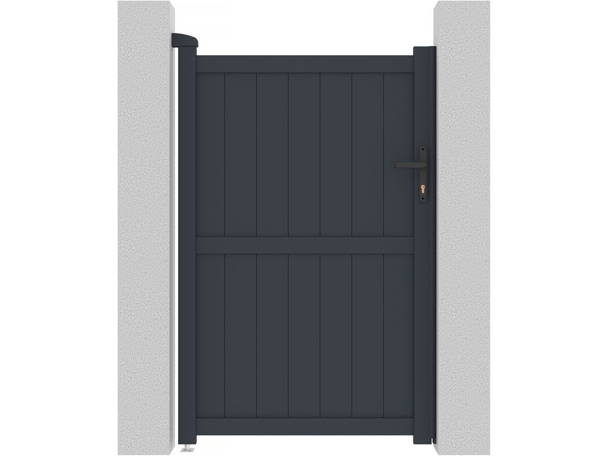 Brama aluminiowa "Maurice" - 101.2 x 155.9 cm - Szara