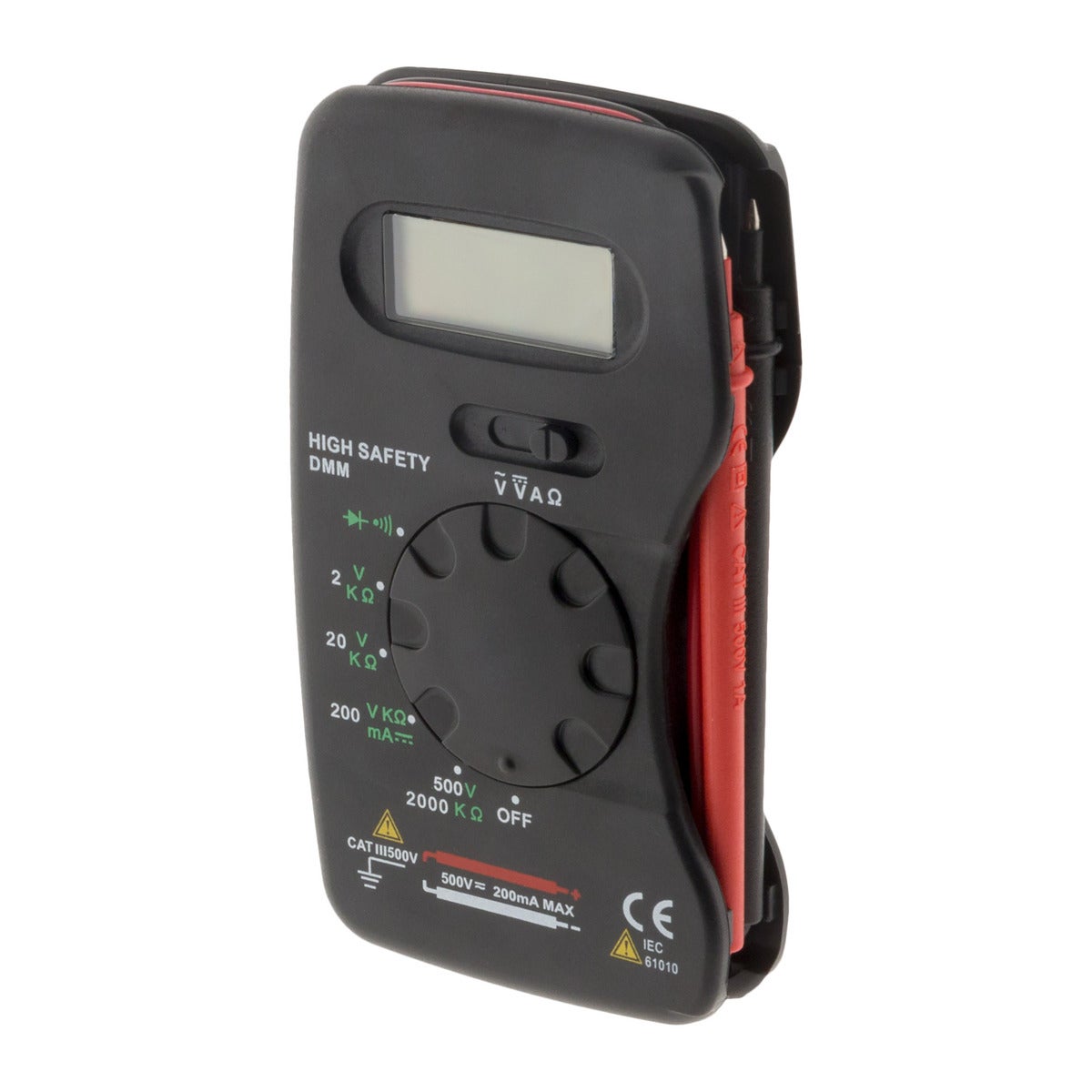 Multimètre de poche 13 calibres + housse - Zenitech - 4