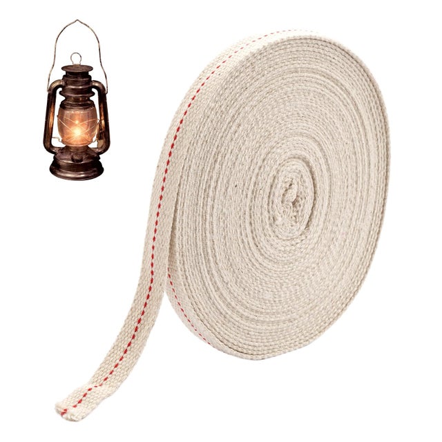 Mèche De Rechange Pour Lampe à Pétrole En Coton - Largeur Plate 12mm, Longueur 3m (10 Pieds), Neuve