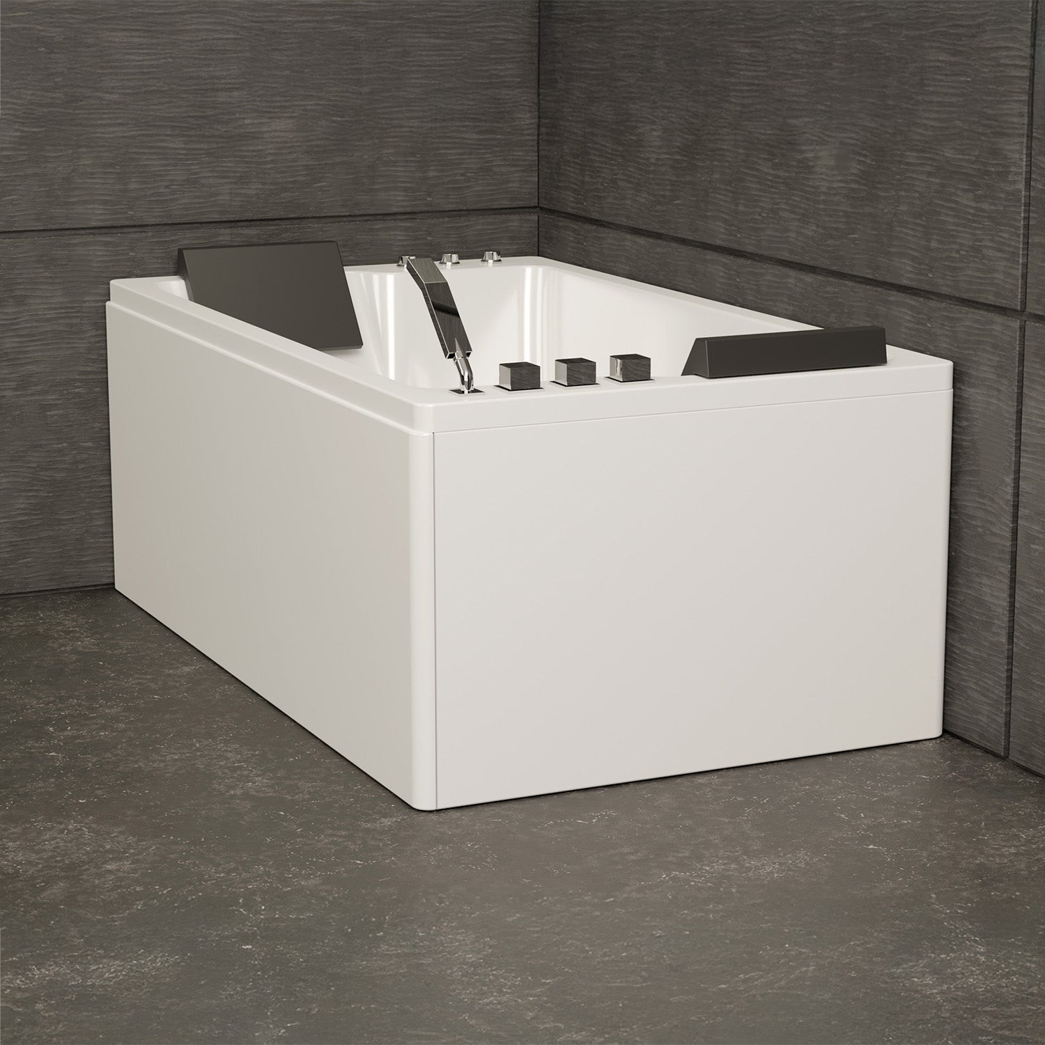 Baignoire Balnéo 2 Personnes Brava Duo Jets 170 X100 X63 Cm, By Spalina - 4