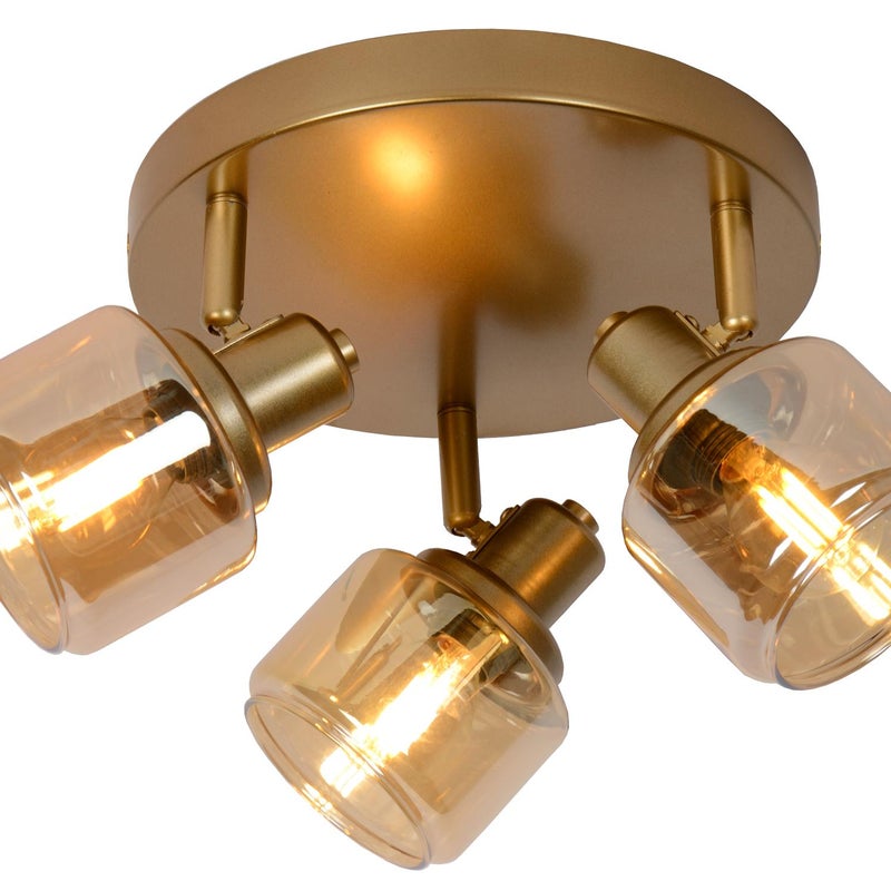 Lampa sufitowa BJORN złoto-odcienie złota 3xE14x40W metal wym:16,5x38x38cm IP20 Lucide