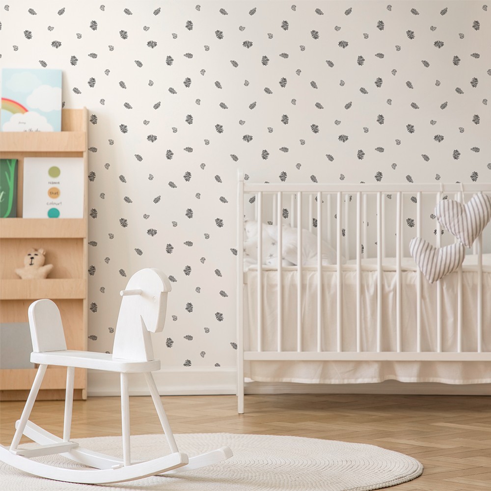 Papel pintado autoadhesivo con tintas eco, y libre de pvc, rollo de 129 x 260 cm hojitas