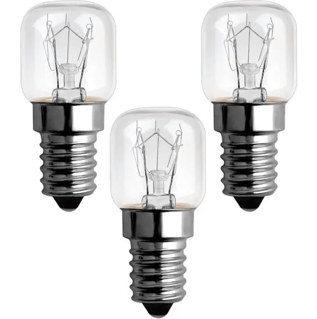 Ampoule Four 25W 300 Degres E14 Dimmable, AC220V-240V, Ampoule Incandescence E14 T22, 120LM Blanc Chaud 2300K, E14 Petit Culot à Vis Pygmy Lamps