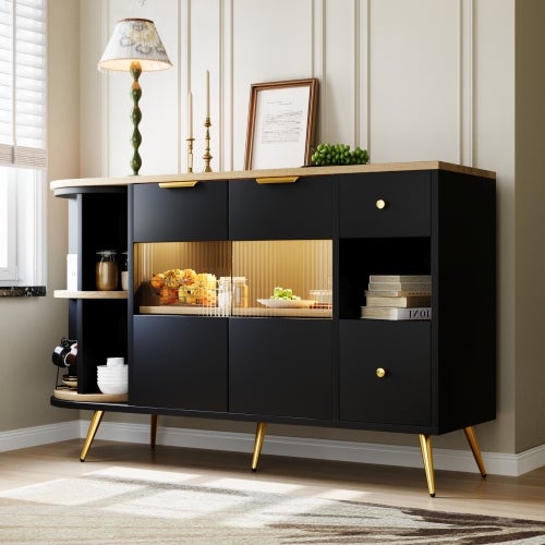 Grande Armoire 3m En Chêne Sonoma – 11 étagères – Salon, Salle à Manger