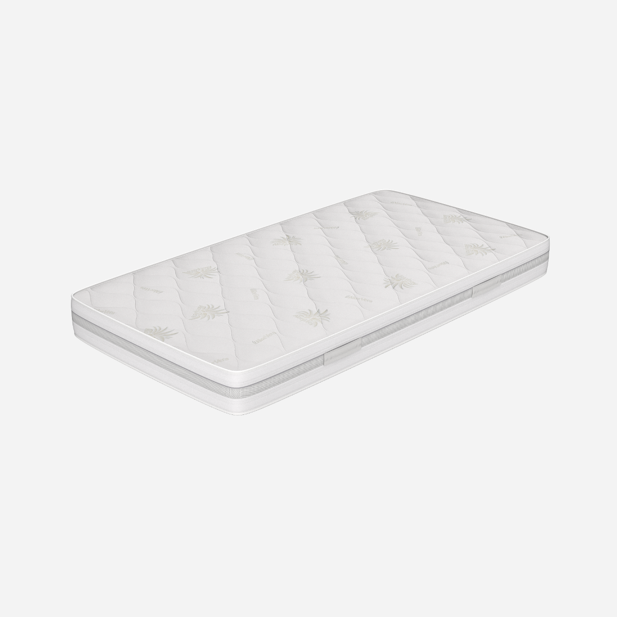 Surmatelas 140 x 190 cm mémoire de forme coutil aloe vera ép.5cm - ANTASSE de NATUREA | Leroy Merlin
