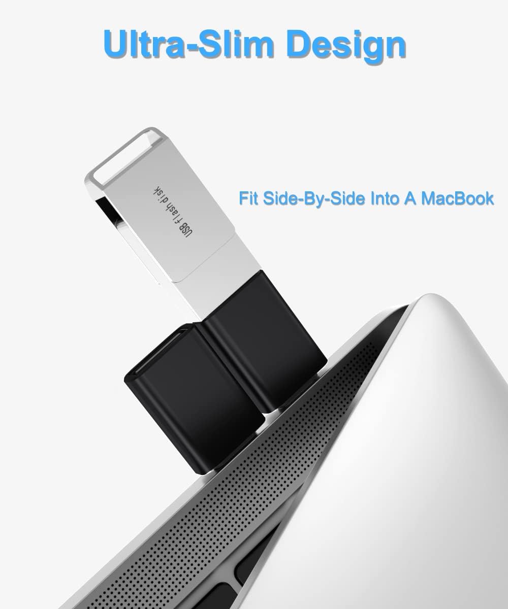 Adattatore USB 3.1 Da Femmina A A Maschio Type-C, 10 Gbps, OTG, Cavo Piatto 13 Cm, Per Thunderbolt 3