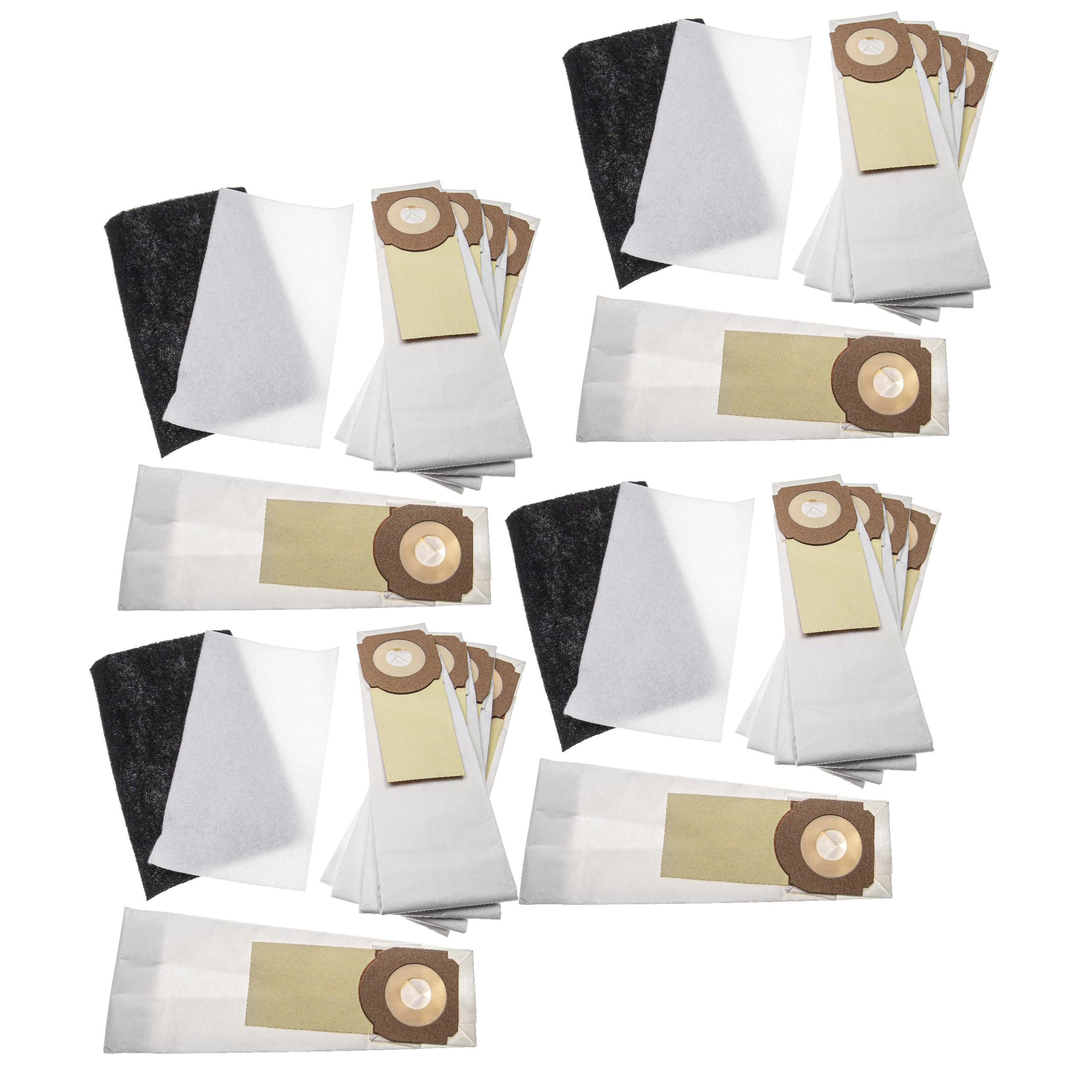 vhbw Lot de sacs (papier) + filtre avec 28 pièces remplacement pour Hoover H59, 35600279 pour aspirateur - 4