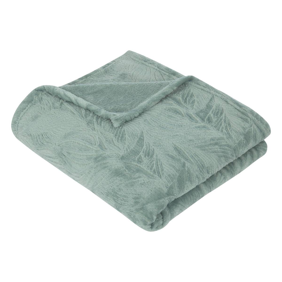 Plaid Flanelle 3d Viggo 125x150cm Gris - Atmosphera Créateur d'intérieur | Leroy Merlin