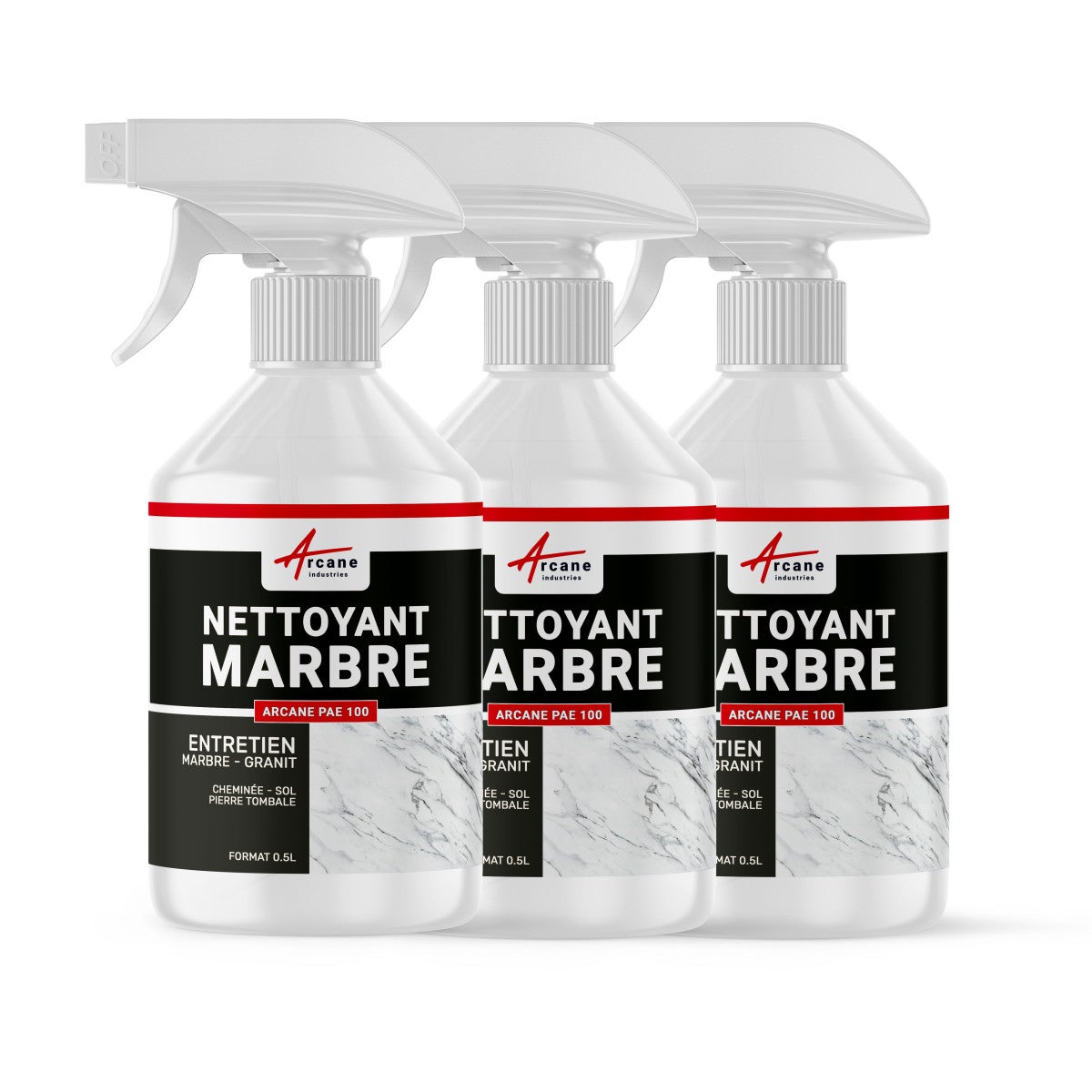 NETTOYANT RÉNOVATEUR MARBRE - 0.5 L - ARCANE INDUSTRIES - 2