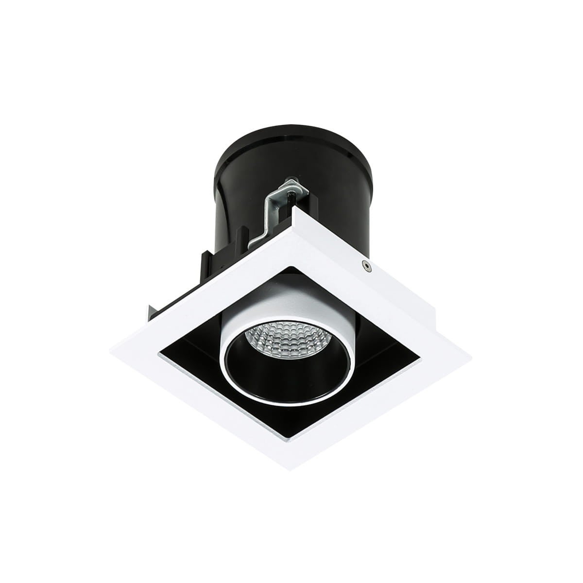 Oprawa stropowa sufitowa wpuszczana Mercanta biało-czarna LED 12W 3000K 810lm wym: 11 x 11,5 x 6 cm kwadratowa Italux - 5