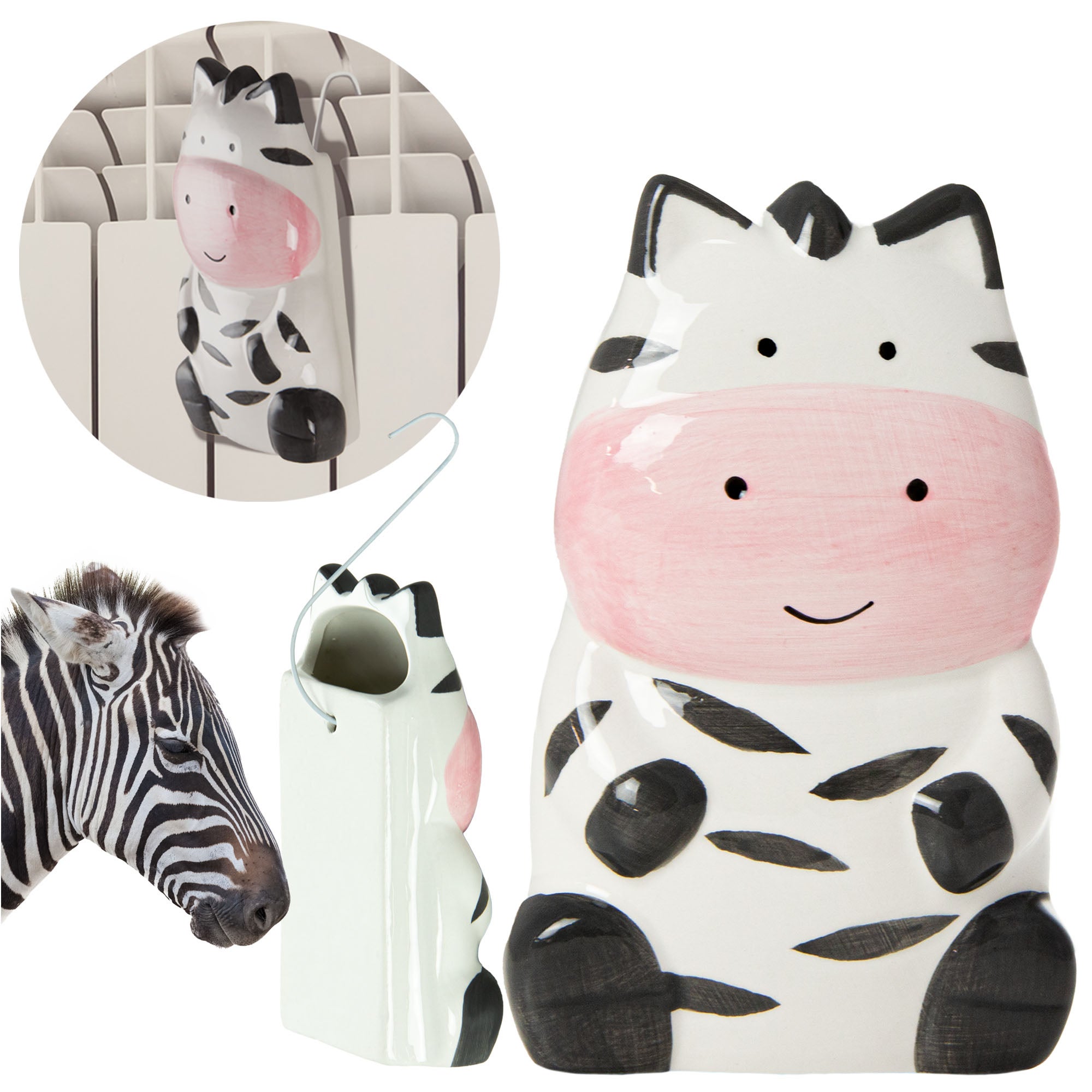 Nawilżacz Powietrza Na Grzejnik 16 cm Dla Dziecka Do Pokoju Zebra