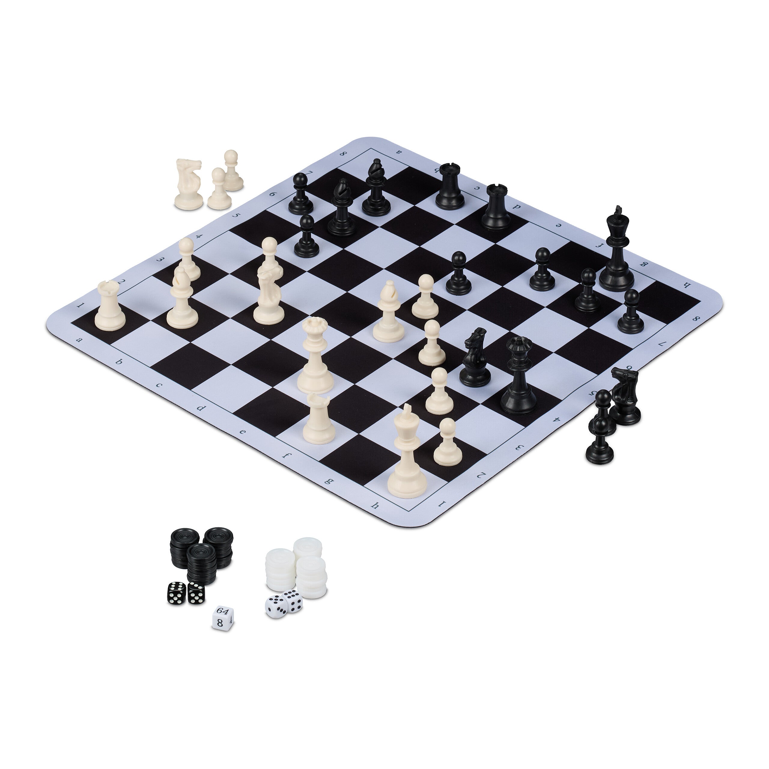 WEUVEB 24 Pcs Pièces d'Échecs, Jetons de Jeu pour Dames, Légers et Lisses pour Accessoires de Plateau, Enseignement WEUVEB 24 Pcs Pièces d'Échecs, Jetons de Jeu pour Dames, Légers et Lisses pour Accessoires de Plateau, Enseignement