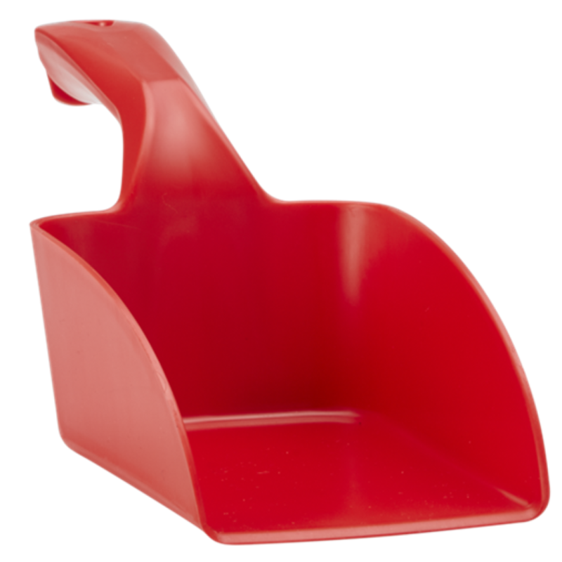 Vikan - Hygiène - Pelle - Manche Ergonomique - Grande Lame - Polypropylène - Rouge