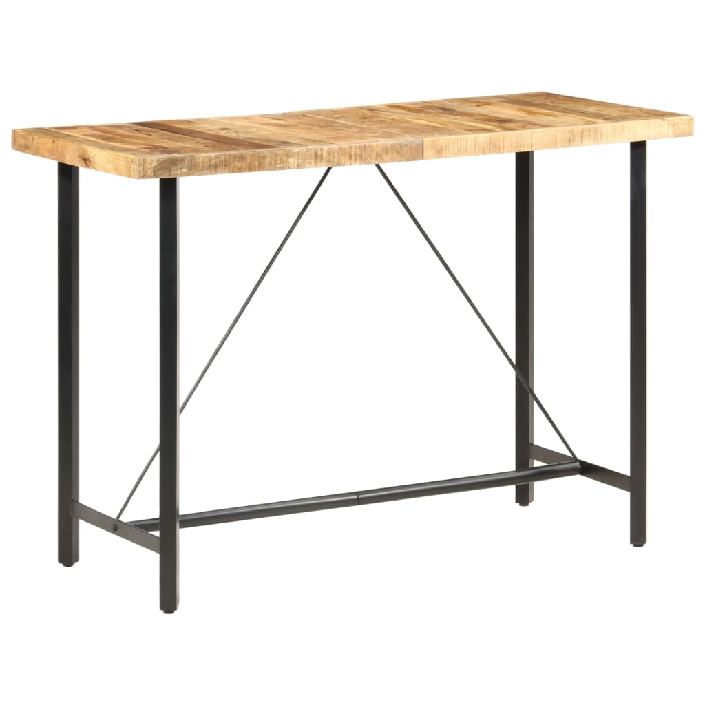 Stolik barowy, 150x70x107 cm, surowe drewno mango vidaXL