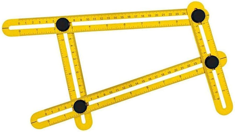 Règle Multi-angles En Aluminium 17,5 Cm - Outil De Mesure Et Traçage Pour Bricolage, Carrelage, Bois