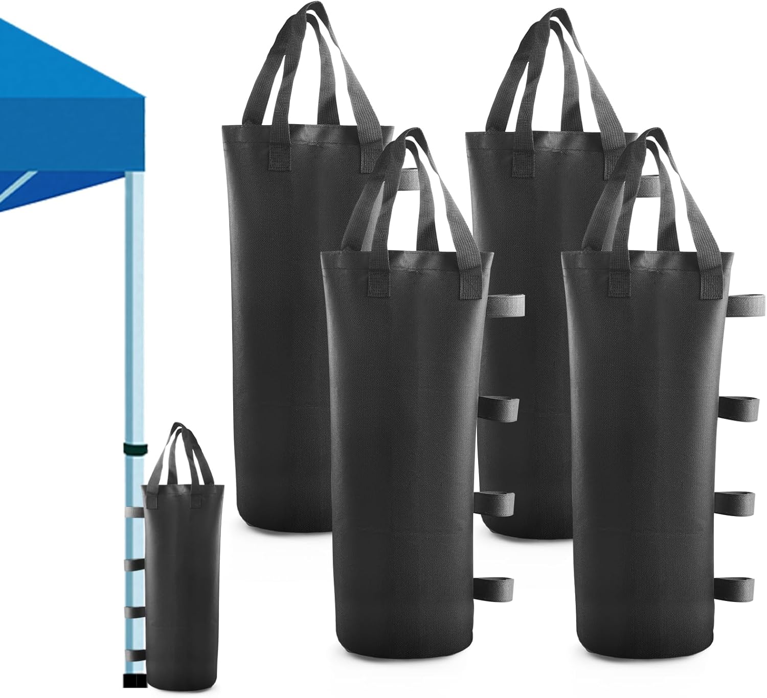 4-pak worków z piaskiem z tkaniny Oxford do namiotów, worek z piaskiem, gruby worek do zadaszeń i schronień zewnętrznych