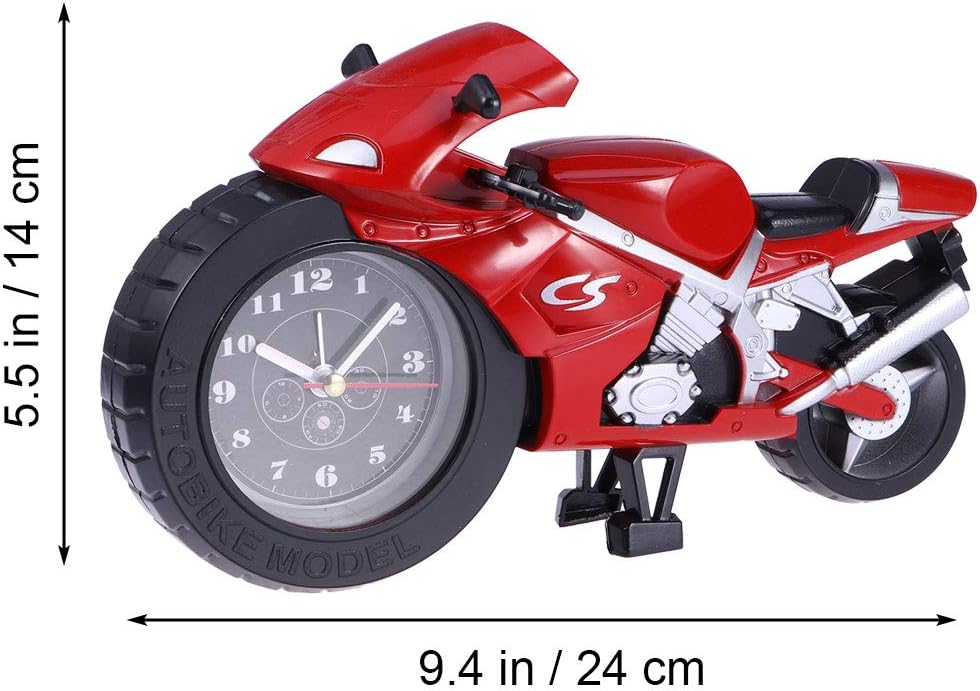 OUKENS Réveil De Moto, Ingénieux Modèle De Moto De Simulation Vintage, Horloge Créatif en Forme de Moto Rétro Réveil Garçons Cadeau pour Enfants