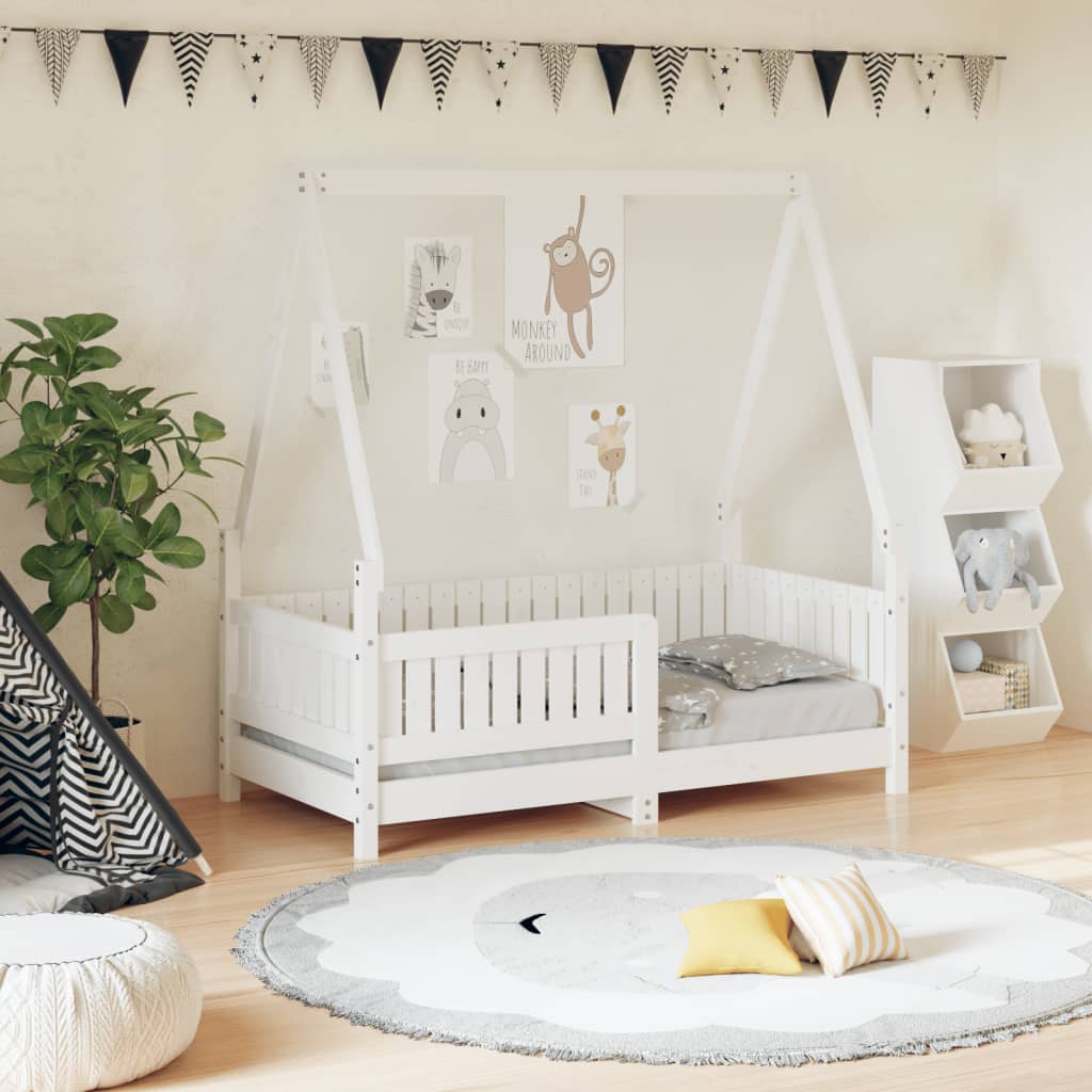 Estructura de cama para niños madera de pino 70x140 cm