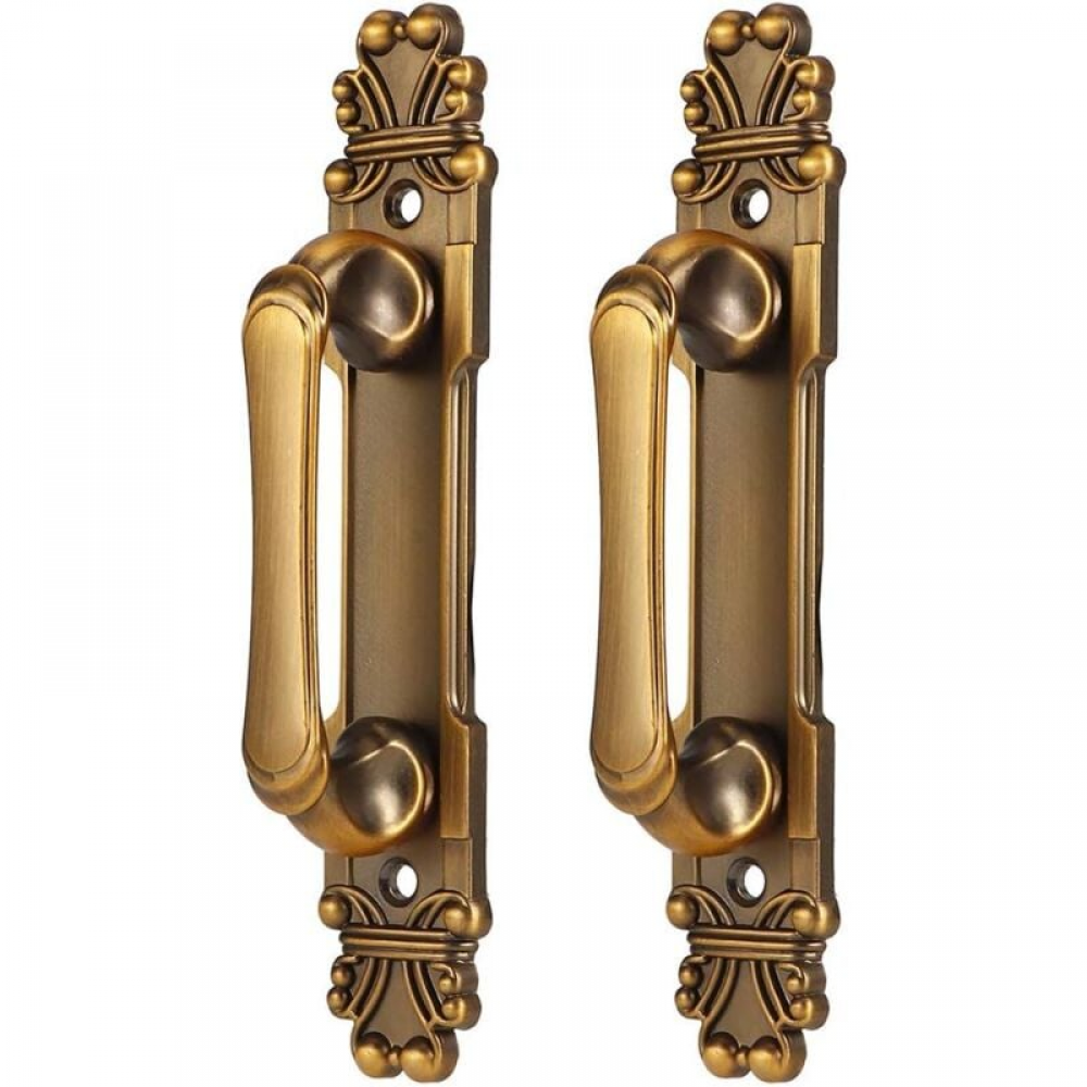 Klamka do drzwi - do szuflad, szafek - stop cynku - 2 sztuki - 165 x 29 x 35 mm - złota