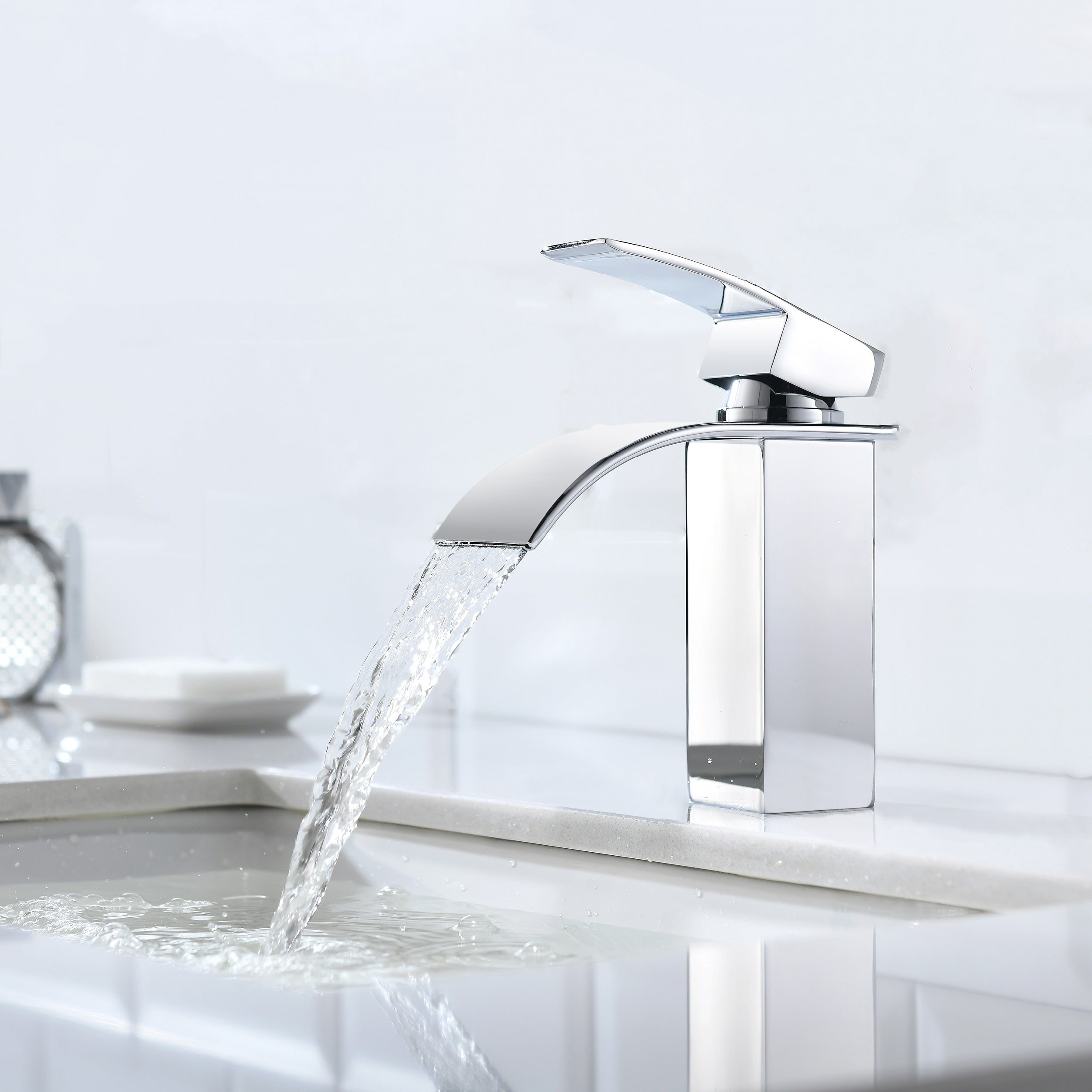 Cecipa Max Grifo de baño mezclador de un solo orificio, grifo para lavabo en cascada - 9