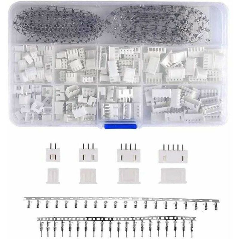 Kit 360 Connecteurs Molex/JST 1.25mm - Boîtiers 2/3/4/5 Broches - Pour Imprimante 3D, Drone, Arduino - Avec Outil