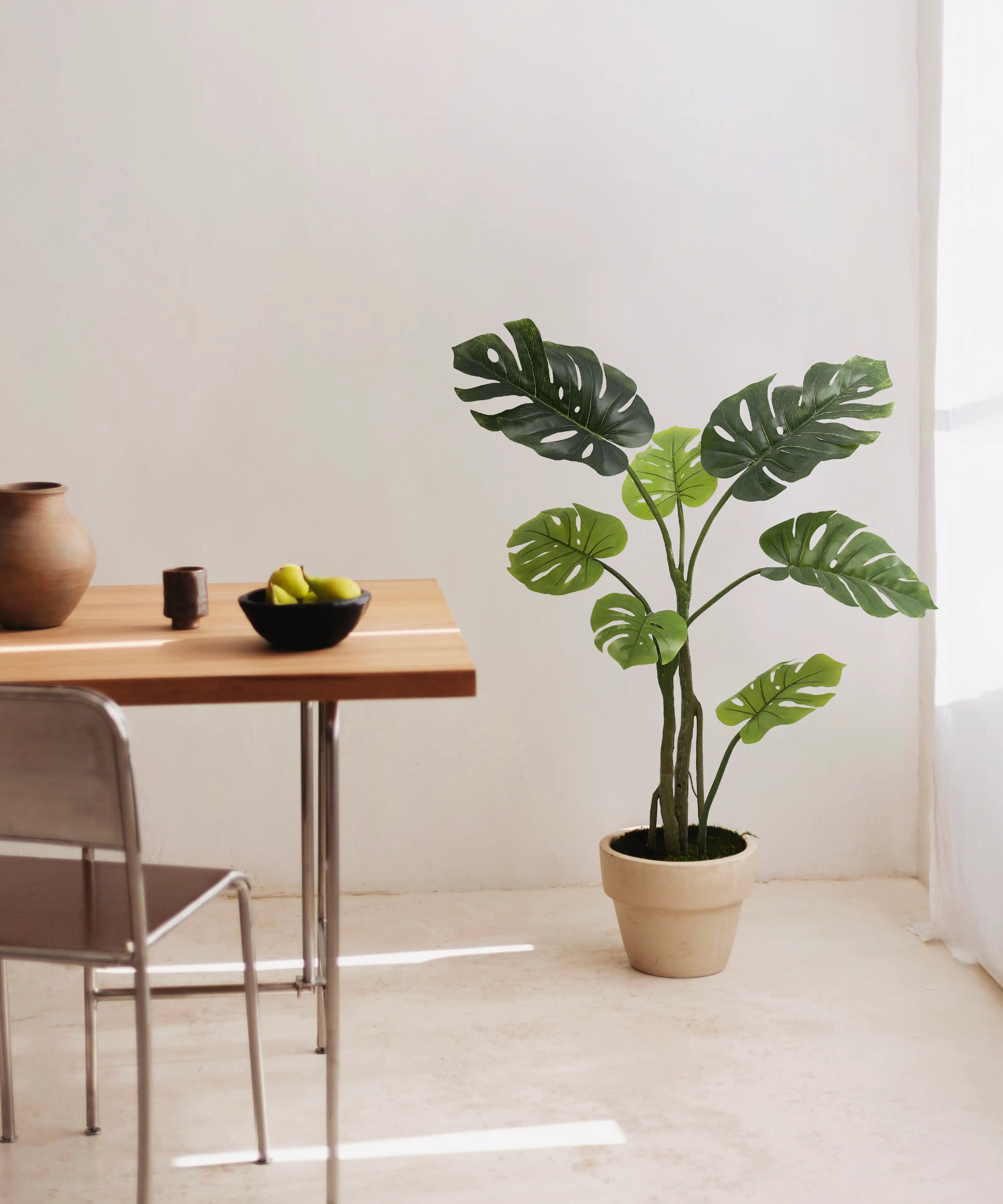 Maia Shop  Planta Artificial, Monstera , Leroy Merlin