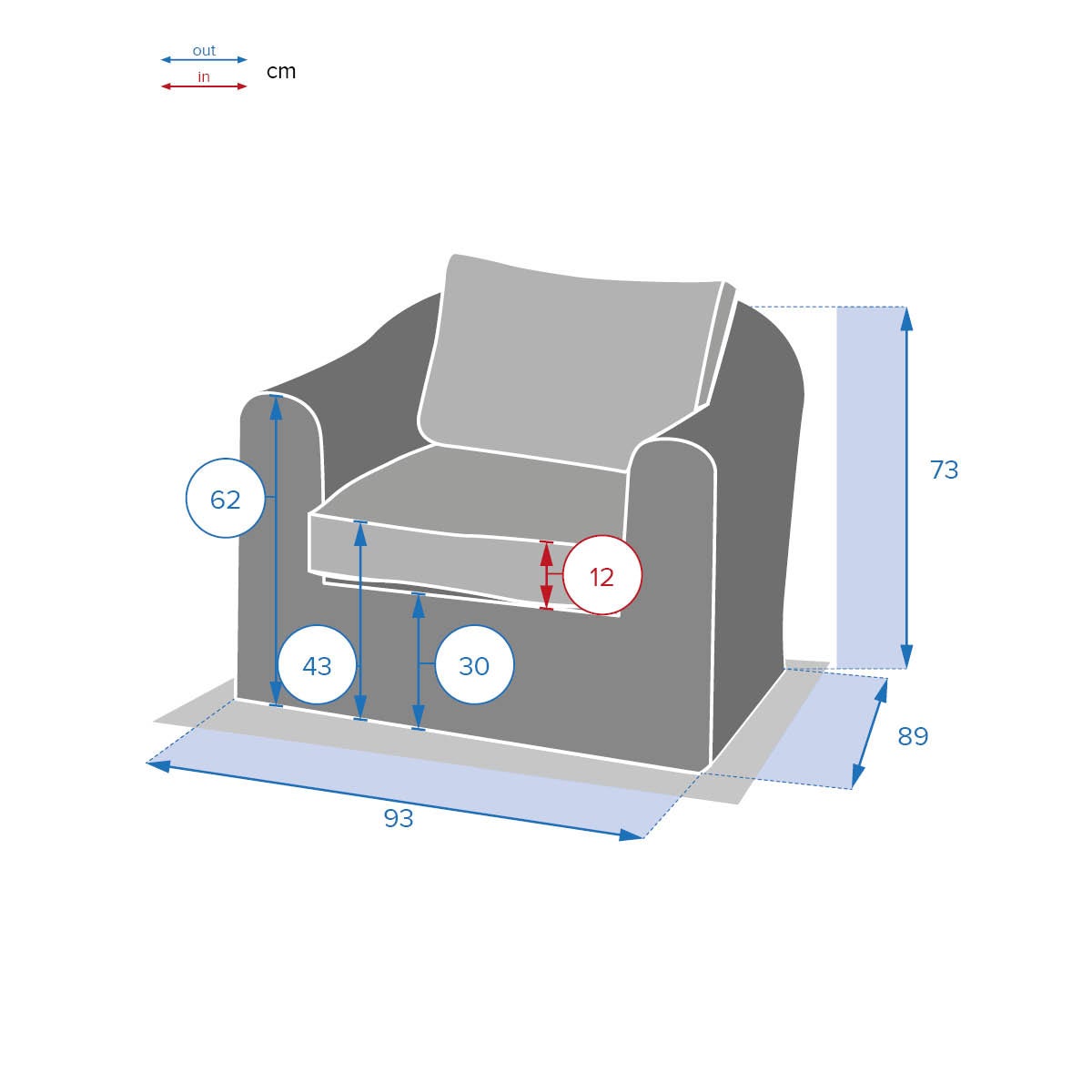 Fauteuil de salon de jardin Mooréa Savana - Hespéride - 7