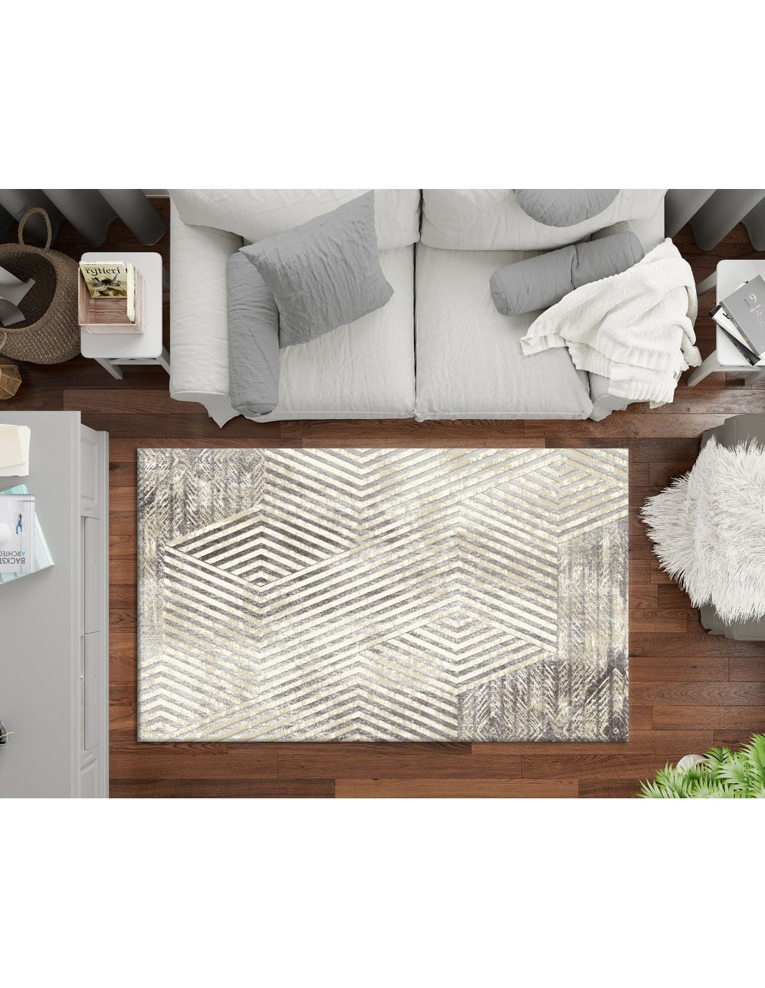 Alfombras BORROW Silver - 120x180 - 2