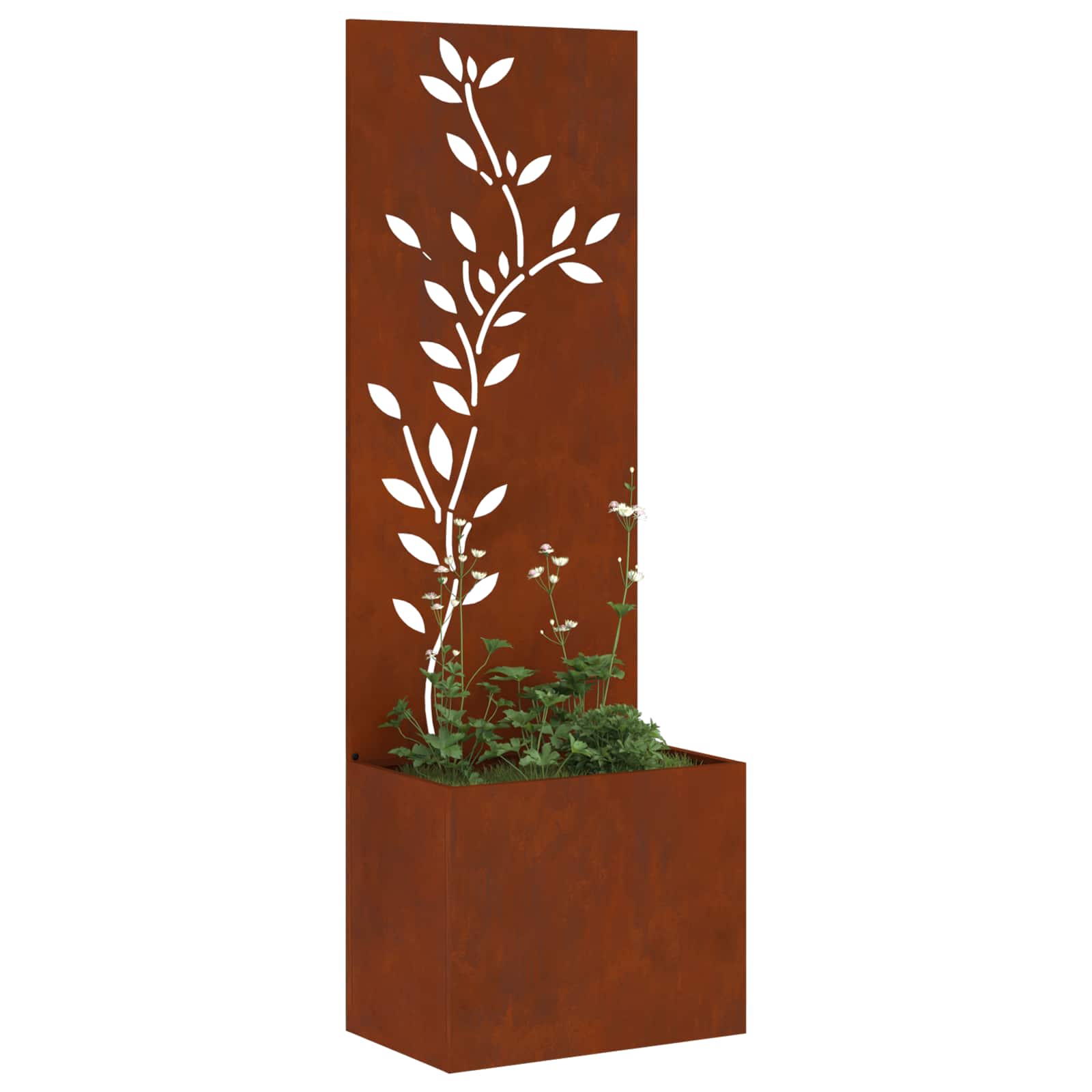 Écran de confidentialité de jardin Floral Rouillé 50 x 140 cm vidaXL - 4