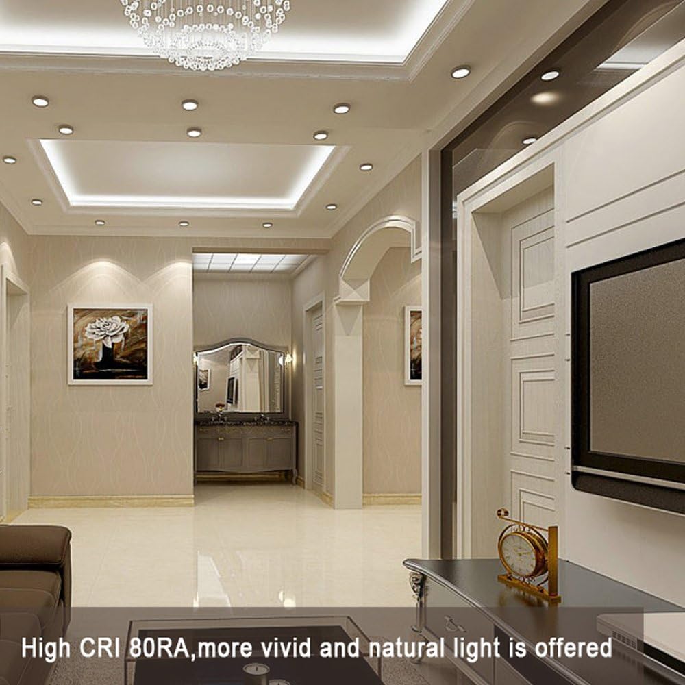 Ampoules LED GU10, 5W équivalent 60W, 600lm, Blanc Froid 6000K, 120° Larges Faisceaux, Ampoules LED Spot, Lot de 6 - 4