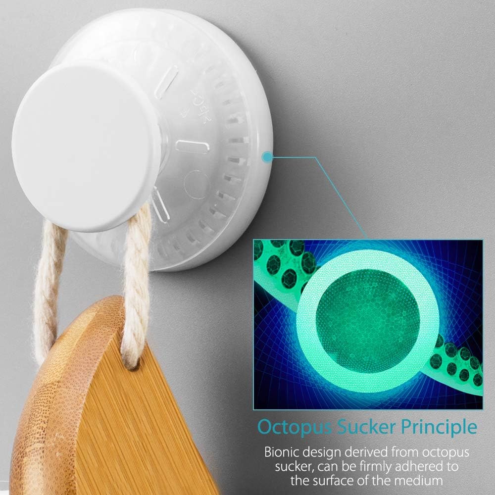 Ganci A Ventosa Per Doccia In Acciaio Inox 304 - 2 Pezzi, Ganci Rimovibili Per Asciugamani, Vestaglie E Borse - Capacità 6,8kg, Per Piastrelle E Vetro, Colore Nero - 2