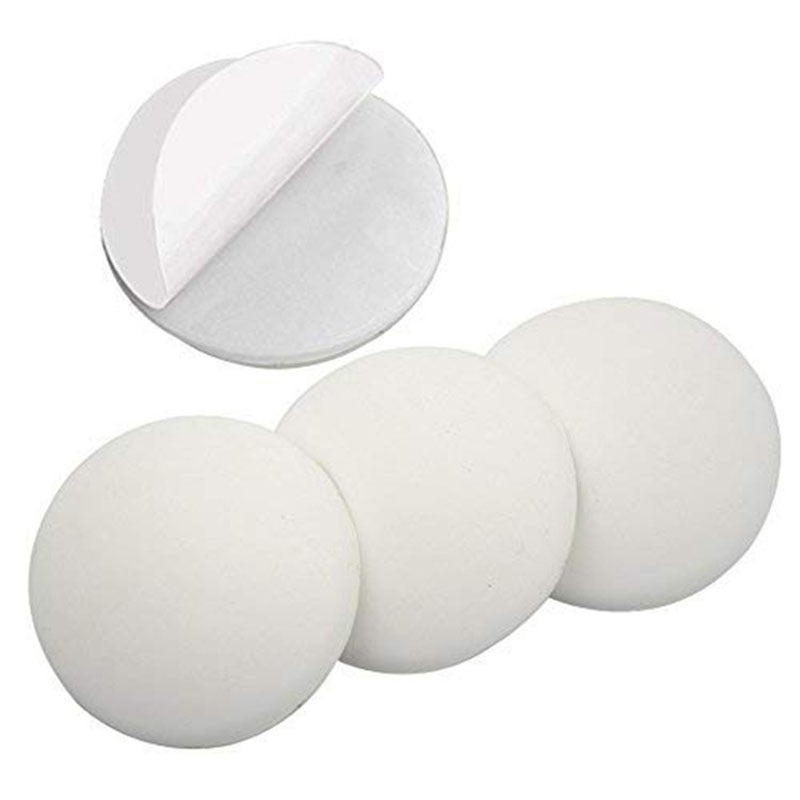 lot de 12 Mur Protecteurs Poignée de porte garde tampon Bouchon Stop Pare-chocs 40mm diamètre du papier peint - amortisseur de choc Blanc - 4