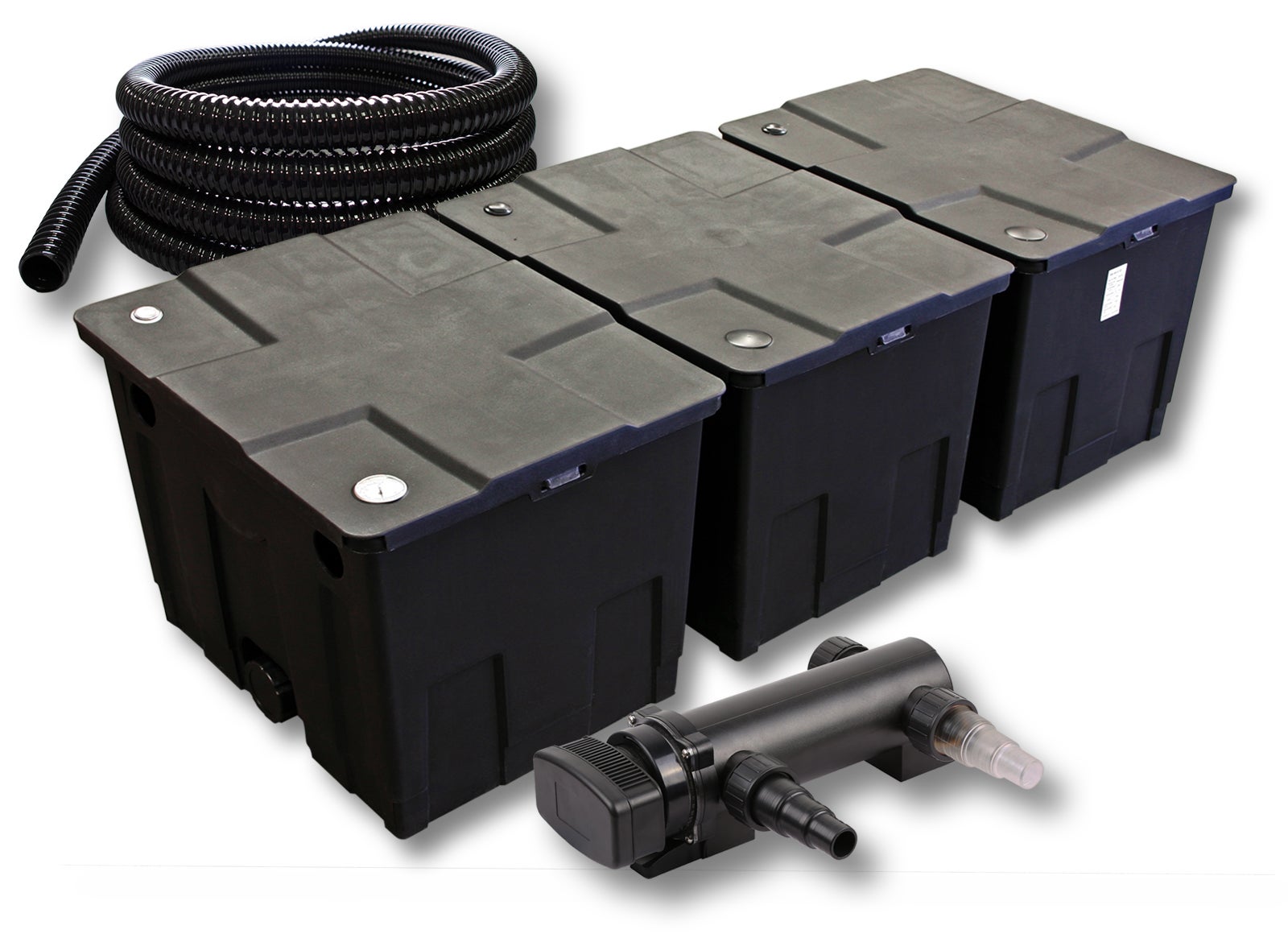 SunSun Kit Complet: CBF-350 Filtre De Bassin Jusqu'à 12000 L, CTF-3800